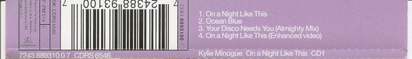 Kylie Minogue : On A Night Like This (CD, Single, Enh, CD1)