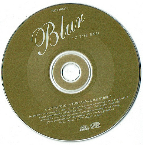 Blur : To The End (CD, Single)