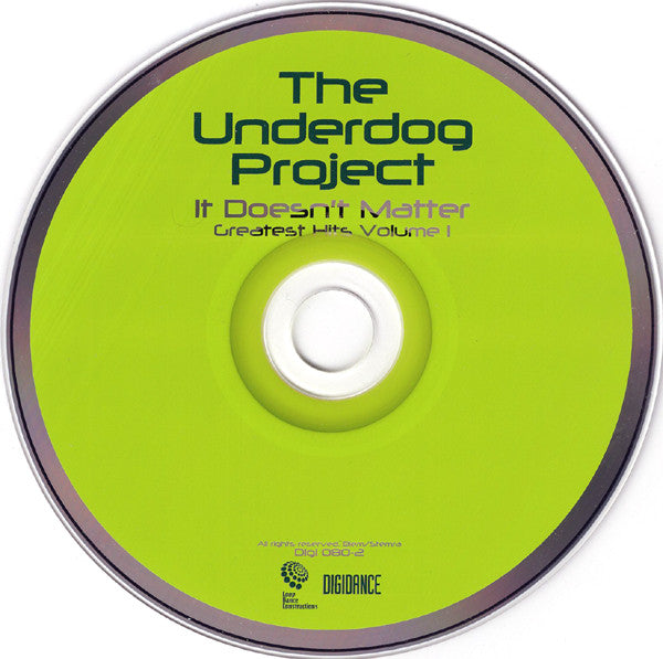 The Underdog Project : It Doesn't Matter (Greatest Hits Volume 1) (CD, Comp)