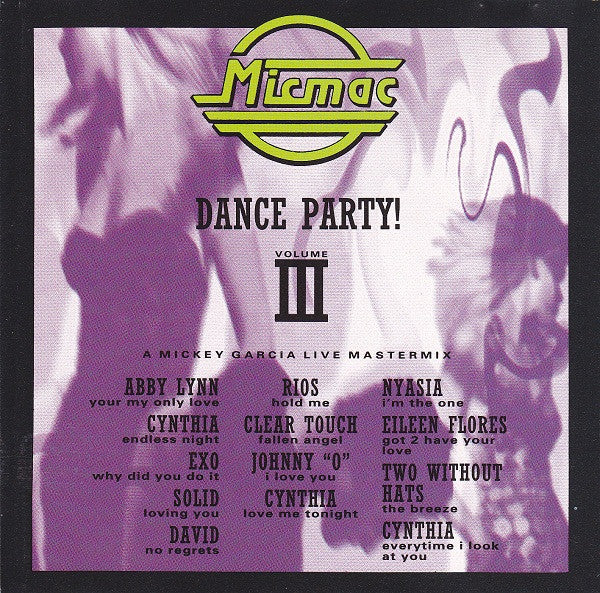 Various : Micmac Dance Party Volume III (CD, Comp, Mixed)