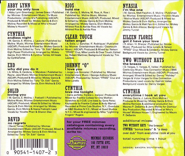 Various : Micmac Dance Party Volume III (CD, Comp, Mixed)