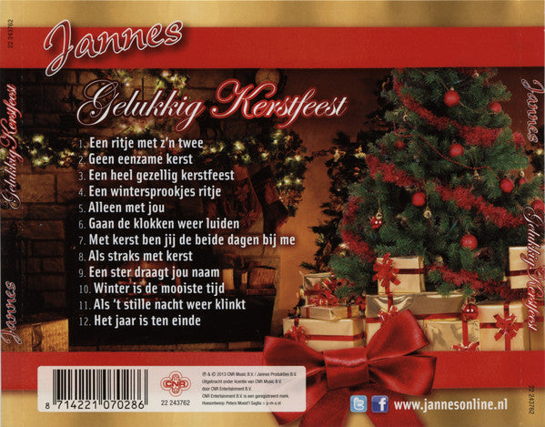 Jannes : Gelukkig Kerstfeest (CD, Comp)