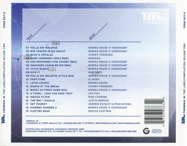 Stanny Franssen : Terminal M The Label Compilation Volume Two (CD, Comp, Mixed)
