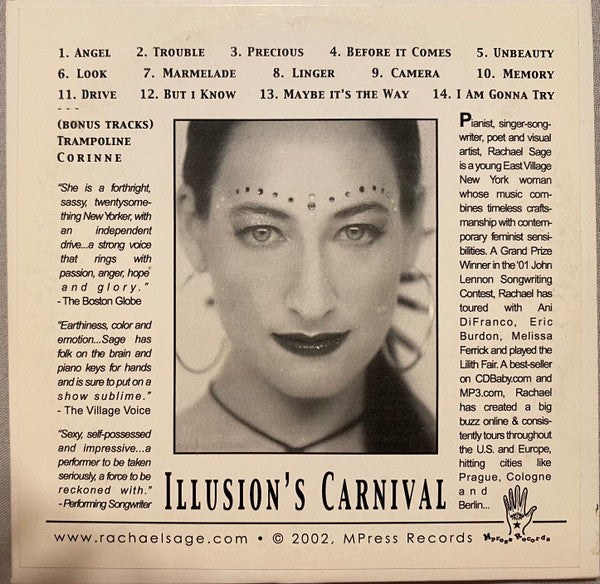 Rachael Sage : Illusion's Carnival (CD, Album)