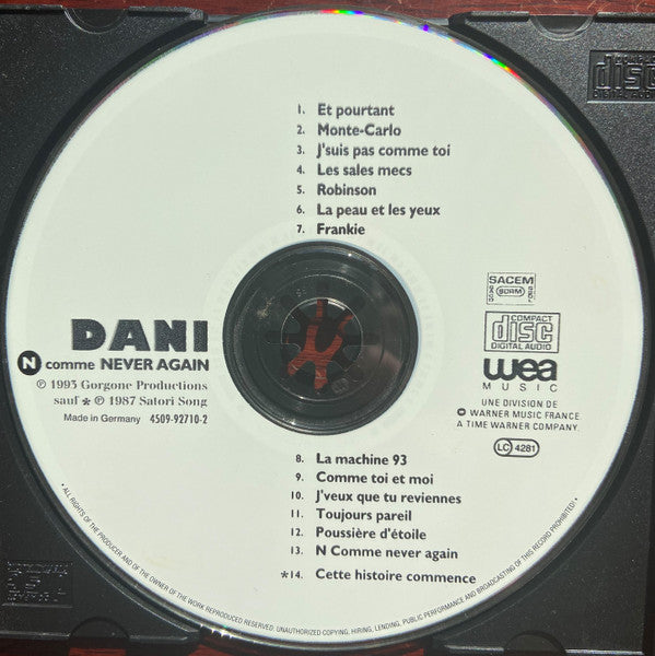 Dani : N Comme Never Again (CD, Album)