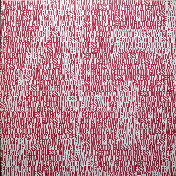 A Certain Ratio : Guess Who? (12")