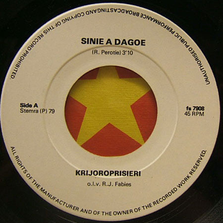 Krijoro - Prisirie : Sinie A Dagoe (7")