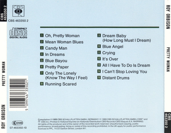 Roy Orbison : Pretty Woman (CD, Comp)