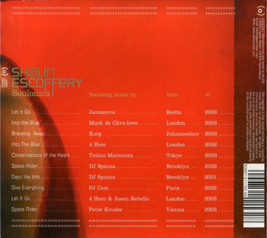 Shaun Escoffery : Soulonica (CD, Comp)