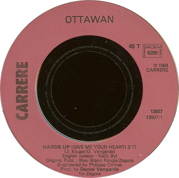 Ottawan : Hands Up (Give Me Your Heart) (7", Single)