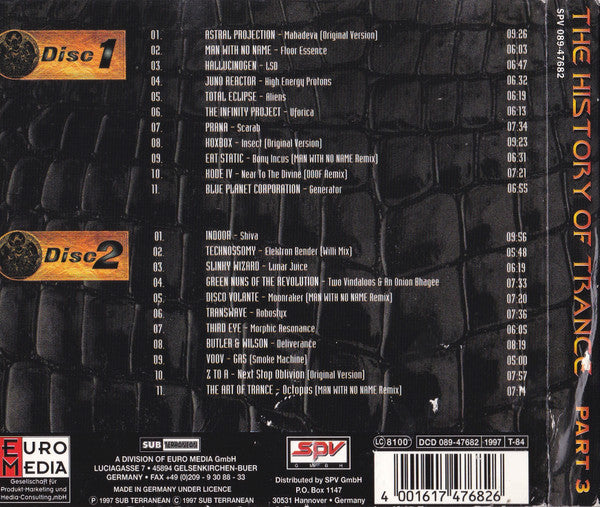 Various : The History Of Trance Part 3: The Psychedelic Movement (2xCD, Comp)