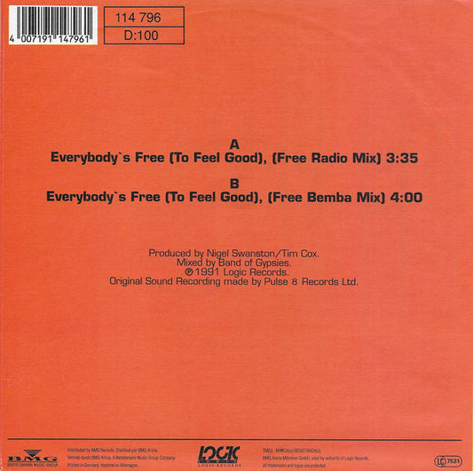 Rozalla : Everybody's Free (To Feel Good) (7", Single)
