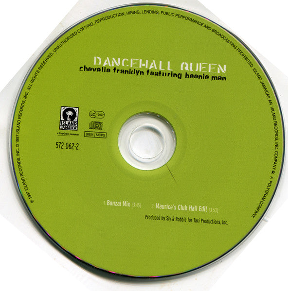 Chevelle Franklyn Featuring Beenie Man : Dancehall Queen (CD, Single, Car)