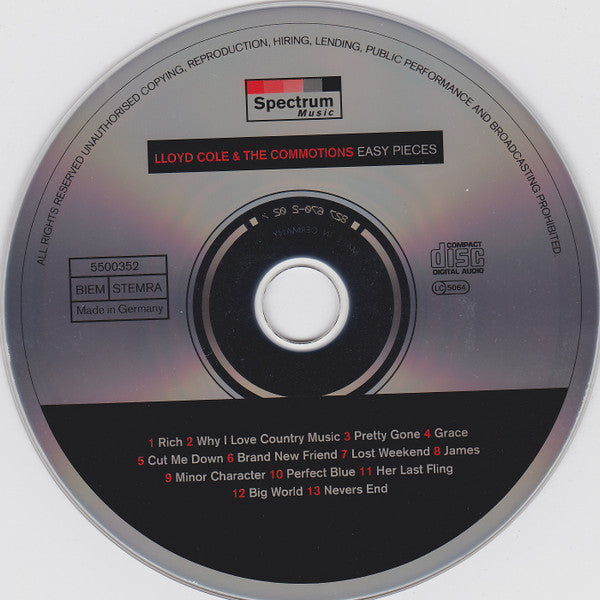 Lloyd Cole & The Commotions : Easy Pieces (CD, Album, RE)