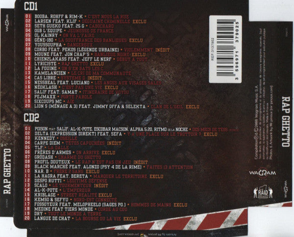 Various : Rap Ghetto (CD, Comp)