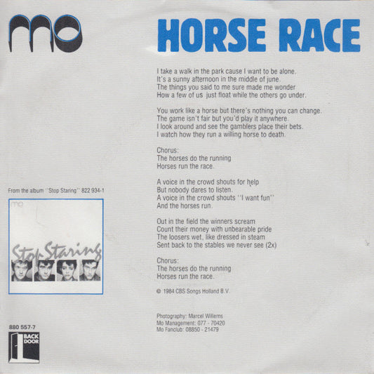 The Mo (2) : Horse Race (7", Single)