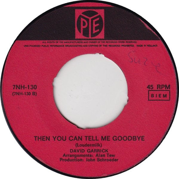 David Garrick : Unchained Melody (7", Single)