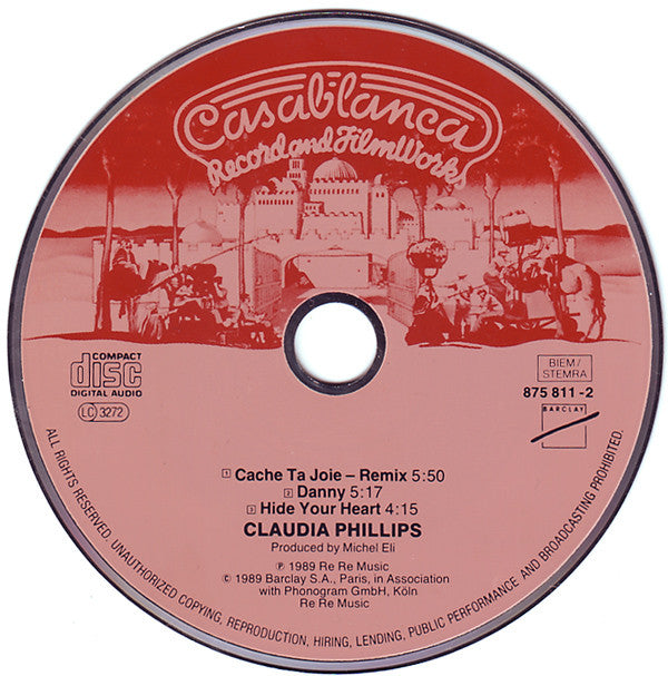 Claudia Phillips : Cache Ta Joie (CD, Maxi)