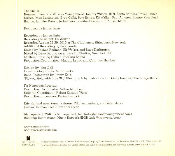 James Farm : James Farm (CD, Album)
