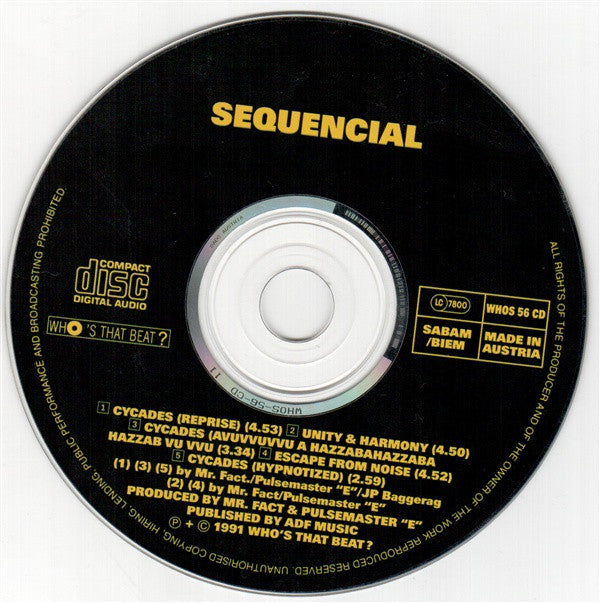 Sequencial : Cycades (CD, Maxi)