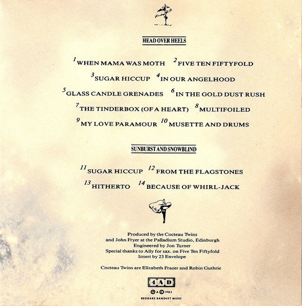 Cocteau Twins : Head Over Heels / Sunburst And Snowblind (CD, Comp, MPO)
