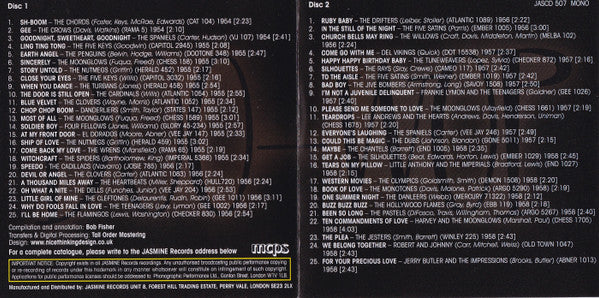 Various : Doo Wop The Greatest Hits 1954 - 1958 (2xCD, Comp)