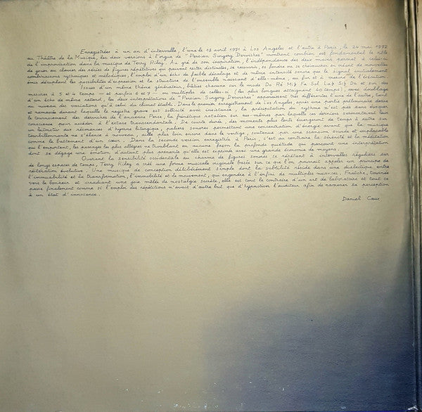 Terry Riley : Persian Surgery Dervishes (2xLP, Album, Gat)