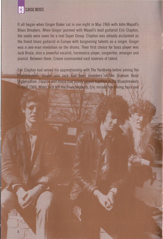 Cream (2) : Their Fully Authorised Story (DVD-V, Ltd, PAL + CD)