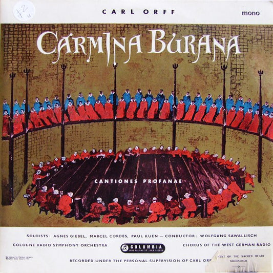 Carl Orff / Wolfgang Sawallisch / Kölner Rundfunk-Sinfonie-Orchester : Carmina Burana (LP, Album, Mono, RE)