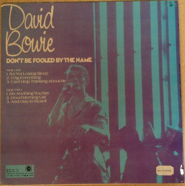 David Bowie : Don't Be Fooled By The Name (LP, Comp)