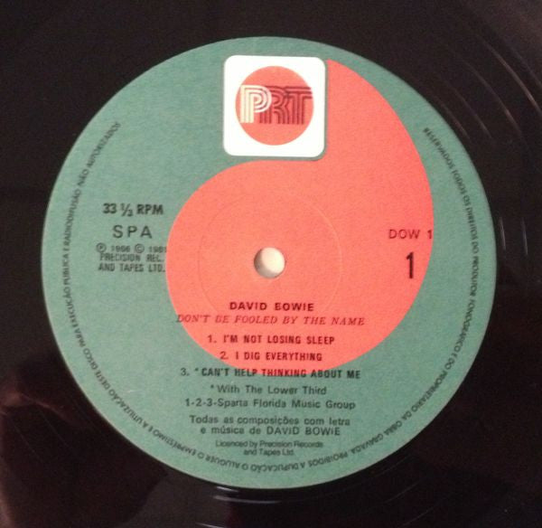 David Bowie : Don't Be Fooled By The Name (LP, Comp)