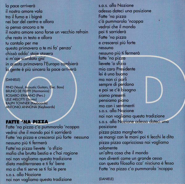 Pino Daniele : Che Dio Ti Benedica (CD, Album)