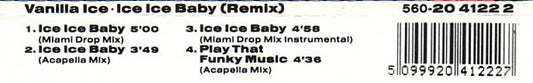 Vanilla Ice : Ice Ice Baby (Remix) (CD, Maxi)