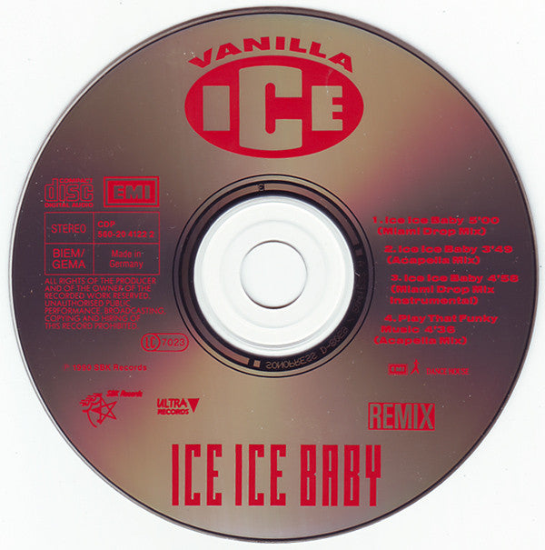 Vanilla Ice : Ice Ice Baby (Remix) (CD, Maxi)