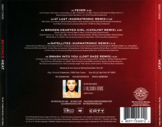 Beyoncé : Heat (CD, Ltd, Promo)