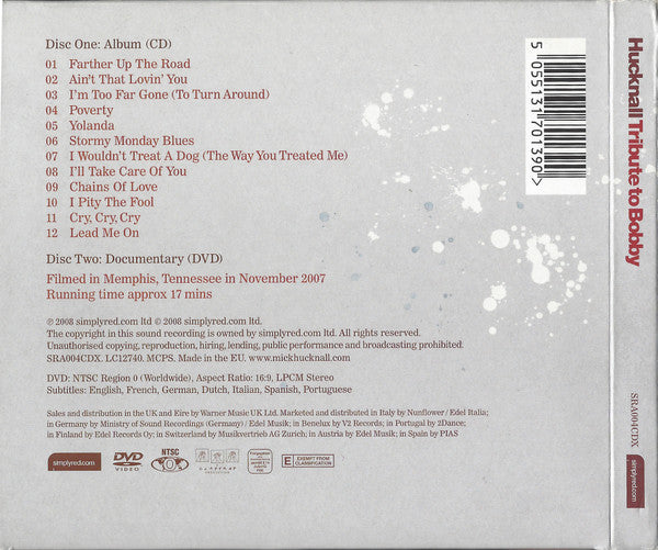 Hucknall* : Tribute To Bobby (CD, Album + DVD-V, NTSC)