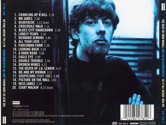 John Mayall & The Bluesbreakers : The Best Of John Mayall And The Bluesbreakers - As It All Began 1964-69 (CD, Comp, RE)