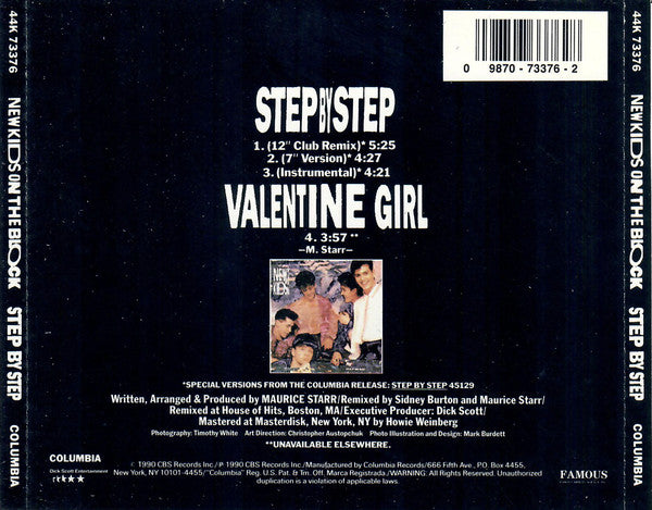 New Kids On The Block : Step By Step (CD, Maxi)