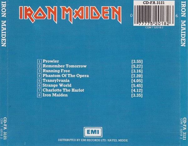 Iron Maiden : Iron Maiden (CD, Album, RE)