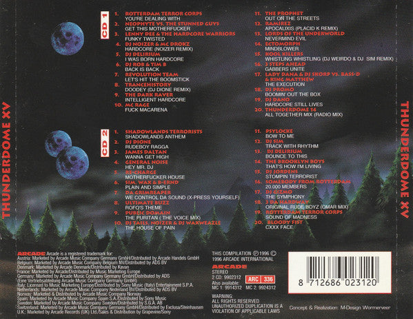 Various : Thunderdome XV (The Howling Nightmare) (2xCD, Comp)