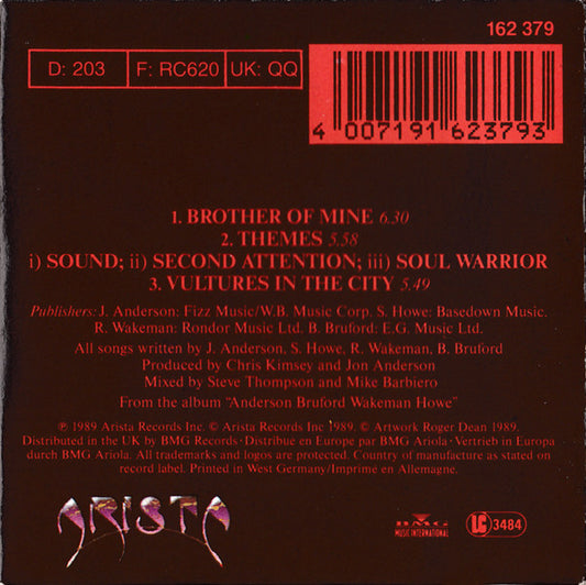 Anderson Bruford Wakeman Howe : Brother Of Mine (CD, Mini, Single)