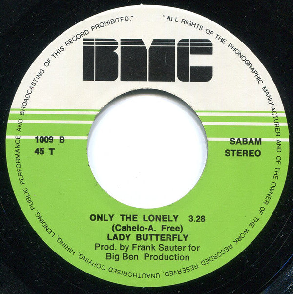 Lady Butterfly : Daddy I'm Coming Home (7")