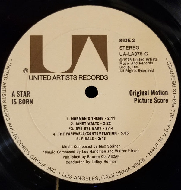 Max Steiner : A Star Is Born (LP, Album)