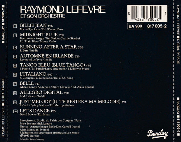 Raymond Lefèvre Et Son Grand Orchestre : Digital Parade (CD, Album)