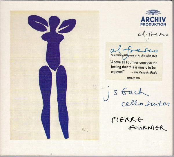 Johann Sebastian Bach, Pierre Fournier : Cello Suites (2xCD, Album, RE, RM, Dig)