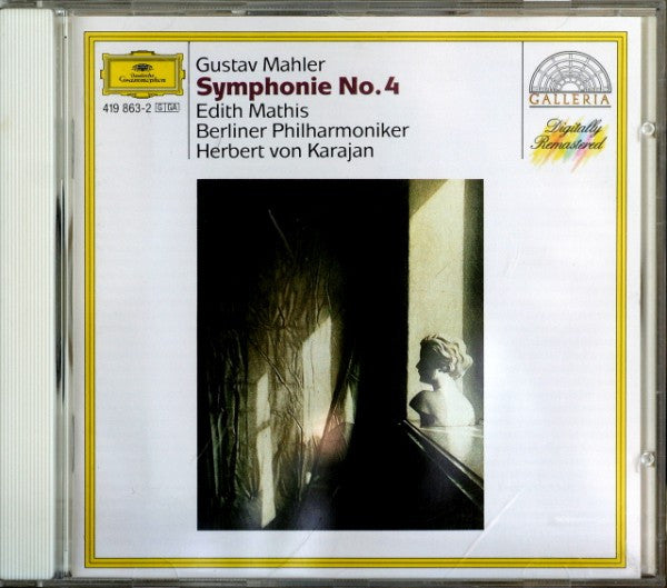 Gustav Mahler - Edith Mathis, Berliner Philharmoniker, Herbert von Karajan : Symphonie No. 4 (CD, Album, RE, RM)