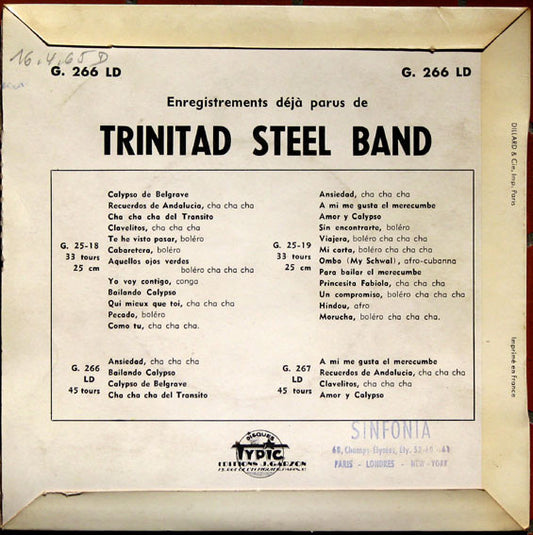 Trinidad Steel Band : Ansiedad (7", EP)