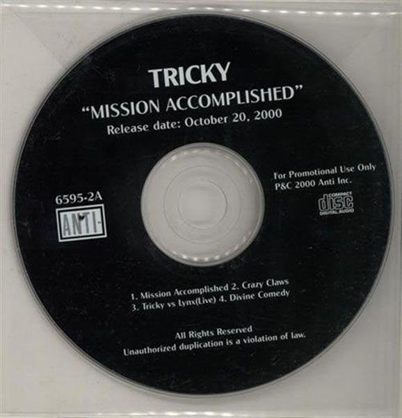 Tricky : Mission Accomplished (CD, Single, Promo)