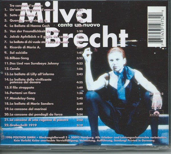 Milva : Canta Un Nuovo Brecht (CD, Album)
