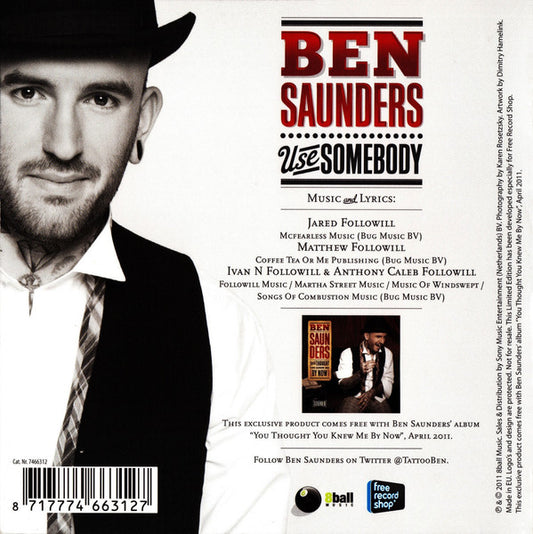 Ben Saunders (2) : Use Somebody (CD, Single, Ltd)